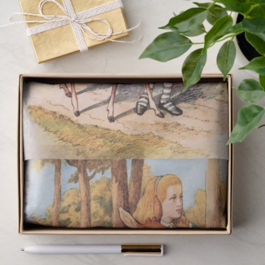 Alice in Wonderland Fawn Decoupage Tissuepapier (Geschenk)