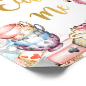 Alice in Wonderland feestbord, eet me teken Poster (Hoek)