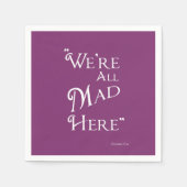 Alice in Wonderland Feestservetten - Mad Servet (Voorkant)