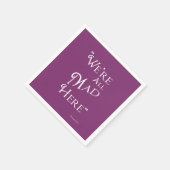 Alice in Wonderland Feestservetten - Mad Servet (Hoek)