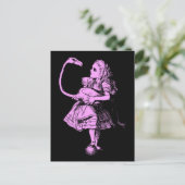 Alice in Wonderland Flamingo Briefkaart (Staand voorkant)