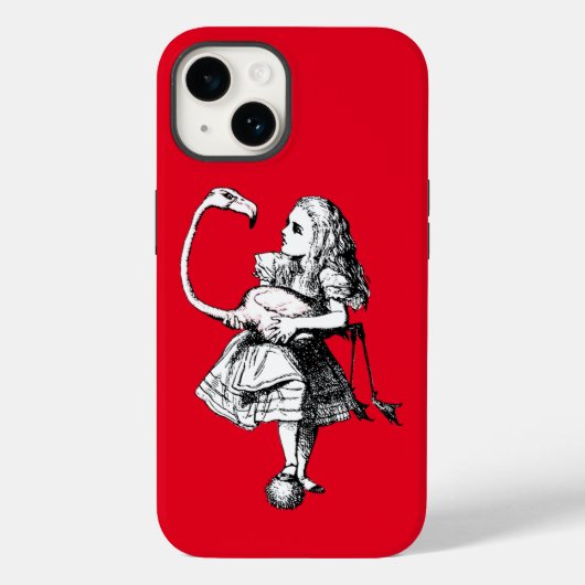 Alice in Wonderland Flamingo Case-Mate iPhone Case (Achterkant)