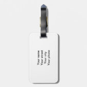 Alice in Wonderland Flamingo Classic Bagagelabel (Achterkant verticaal)