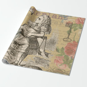 Alice in Wonderland Flamingo Classic Cadeaupapier