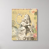 Alice in Wonderland Flamingo Classic Canvas Afdruk (Voorkant)