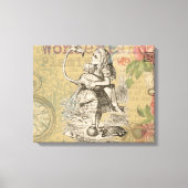 Alice in Wonderland Flamingo Classic Canvas Afdruk (Voorkant)