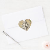 Alice in Wonderland Flamingo Classic Hart Sticker (Envelop)