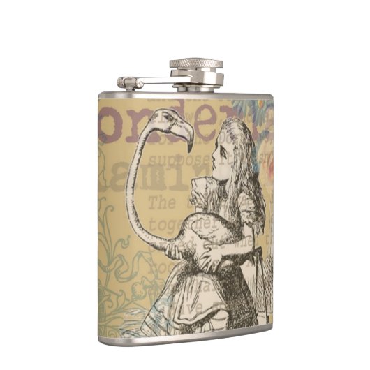 Alice in Wonderland Flamingo Classic Heupfles (Rechts)