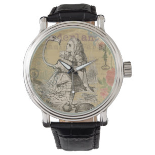 Alice in Wonderland Flamingo Classic Horloge