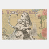 Alice in Wonderland Flamingo Classic Inpakpapier Vel (Voorkant)