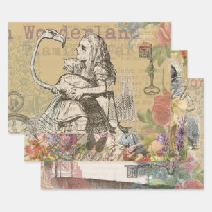Alice in Wonderland Flamingo Classic Inpakpapier Vel