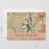 Alice in Wonderland Flamingo Classic Kaart (Voorkant)