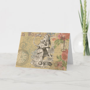 Alice in Wonderland Flamingo Classic Kaart