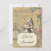 Alice in Wonderland Flamingo Classic Kaart (Voorkant)