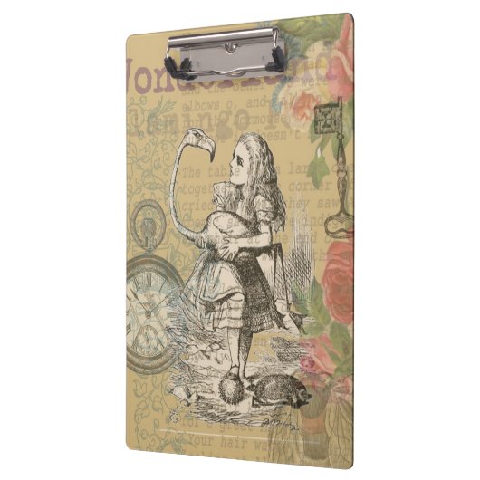 Alice in Wonderland Flamingo Classic Klembord (Links)