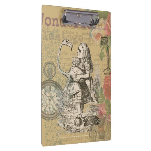 Alice in Wonderland Flamingo Classic Klembord (Rechts)