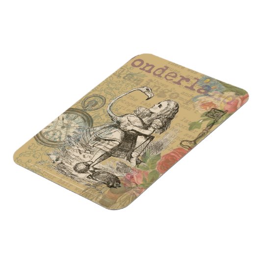 Alice in Wonderland Flamingo Classic Magneet (Linkerzijde)