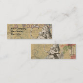 Alice in Wonderland Flamingo Classic Mini Visitekaartje (Voorkant / Achterkant)