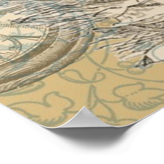 Alice in Wonderland Flamingo Classic Poster (Hoek)