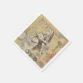 Alice in Wonderland Flamingo Classic Servet (Hoek)