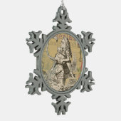 Alice in Wonderland Flamingo Classic Tin Sneeuwvlok Ornament (Links)