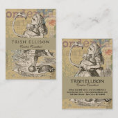 Alice in Wonderland Flamingo Classic Visitekaartje (Voorkant / Achterkant)