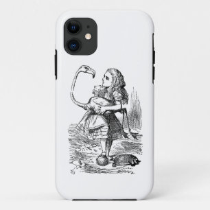 Alice in Wonderland flamingo croquet  print Case-Mate iPhone Case
