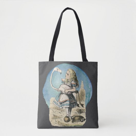 Alice in Wonderland Flamingo Croquet Tote Bag (Voorkant)
