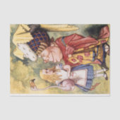 Alice in Wonderland Flamingo Decoupage Tissuepapier (Voorkant)