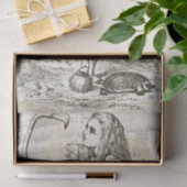 Alice in Wonderland Flamingo Decoupage Tissuepapier (Geschenk)
