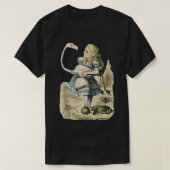 Alice in Wonderland Flamingo & Egel Croquet Ta T-shirt (Design voorkant)