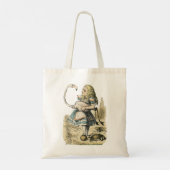 Alice in Wonderland Flamingo & Egel Croquet Ta Tote Bag (Achterkant)