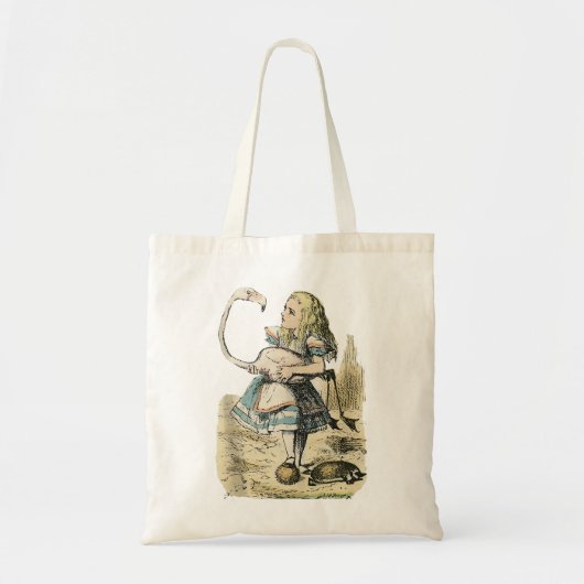 Alice in Wonderland Flamingo & Egel Croquet Ta Tote Bag (Voorkant)