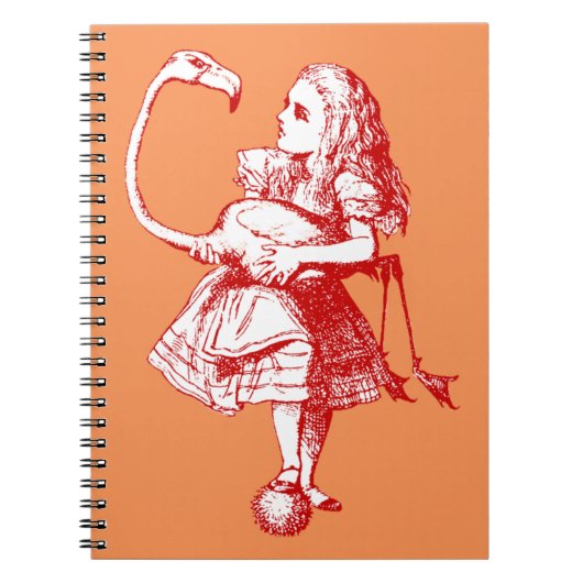  Alice in Wonderland Flamingo Notitieboek (Voorkant)