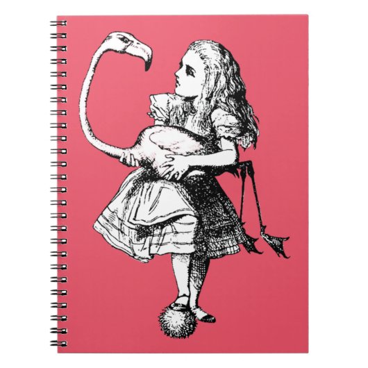  Alice in Wonderland Flamingo Notitieboek (Voorkant)