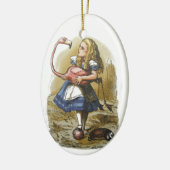 Alice in Wonderland Flamingo Ornament (Links)