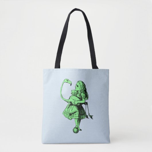 Alice in Wonderland & Flamingo Tote Bag (Voorkant)