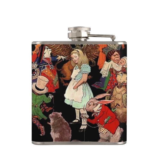 Alice in Wonderland Flask Heupfles (Achterkant)