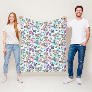 Alice in wonderland Fleece Blanket Deken