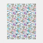 Alice in wonderland Fleece Blanket Deken (Voorkant)