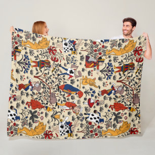 Alice in Wonderland Fleece Deken