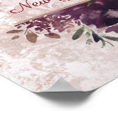 Alice in Wonderland Floral Baby Birth Stats Poster (Hoek)