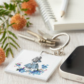 Alice in Wonderland Floral Baby Sleutelhanger (Voorkant Rechts)