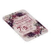 Alice in Wonderland Floral Custom Baby Birth Stats Magneet (Rechterzijde)