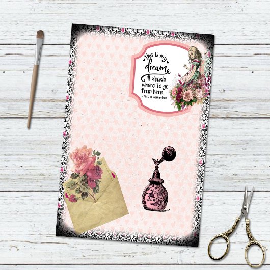  Alice in Wonderland Floral Perfume Tissuepapier