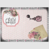  Alice in Wonderland Floral Perfume Tissuepapier (Voorkant)