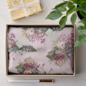 Alice in Wonderland  Floral Pink-ontkoppeling Tissuepapier (Geschenk)