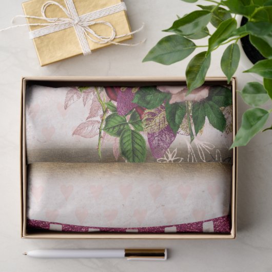 Alice in Wonderland Floral Rozen Tissuepapier (Geschenk)