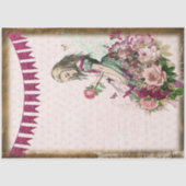  Alice in Wonderland Floral Rozen Tissuepapier (Voorkant)