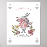 Alice in Wonderland | Floralen van witte konijnen